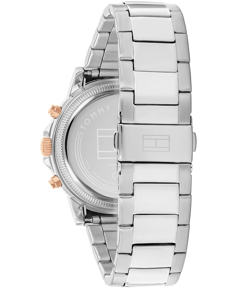 Tommy Hilfiger Men's Multifunction Silver Tone Stainless Steel Bracelet Watch