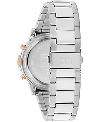 Tommy Hilfiger Men's Multifunction Silver Tone Stainless Steel Bracelet Watch