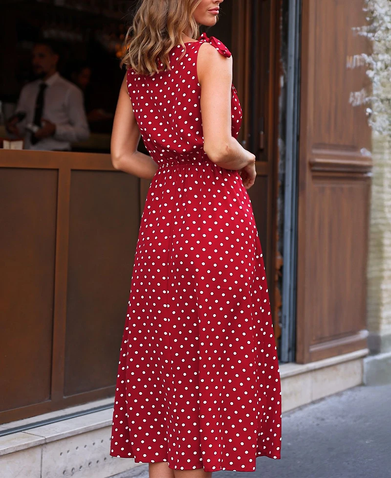Cupshe Women's Forever Classic Polka Dot Maxi Beach Dress
