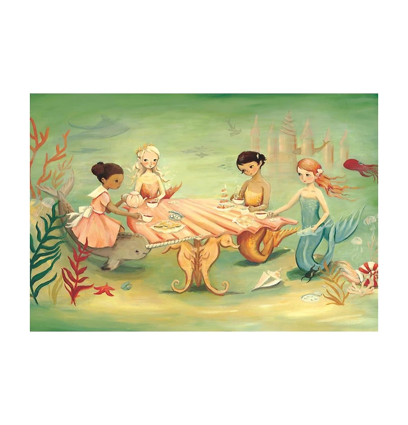 New York Puzzle Company Mermaid Tea Party 60 Piece Puzzle