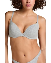 Hunkemoller Women's Cotton Padded Underwired Push-Up Bra