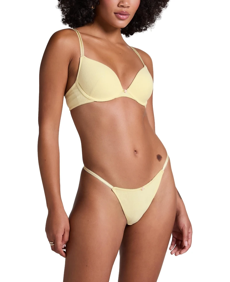 Hunkemoller Women's Pointelle Padded Underwired Bra