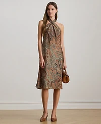 Lauren Ralph Women's Halter Cocktail Dress