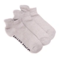 Muk Luks Women's 3 Pack Nylon Compression Ankle Socks