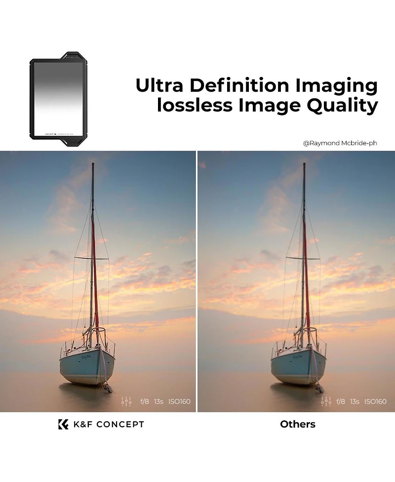 K&F Concept X-pro 100x150mm Hard GND8 Square Filter