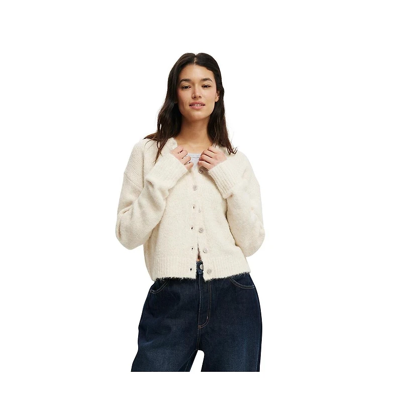 Cotton On Women's Lofty Luxe Crew Cardigan