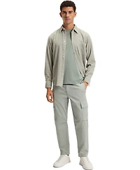 Boss by Hugo Men's Cotton Slub Logo Detail T-Shirt