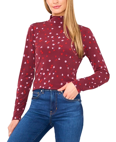 CeCe Women's Turtleneck Long Sleeve Top