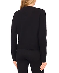 CeCe Women's Lace Bow Long Sleeves Sweater