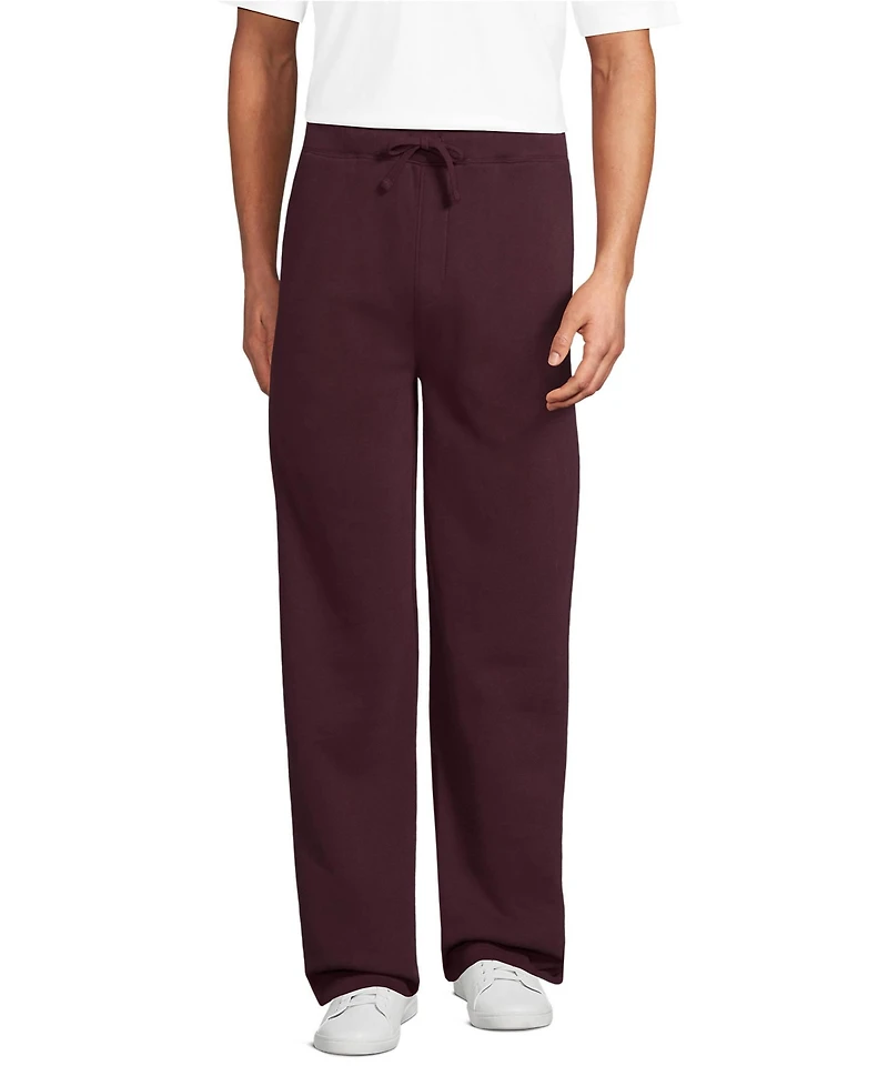 Lands' End Men's Serious Sweats Wide Leg Pant