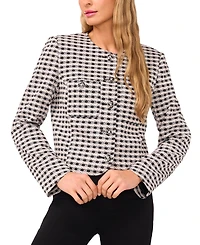 CeCe Women's Long Sleeve Patch Pockets Jacket