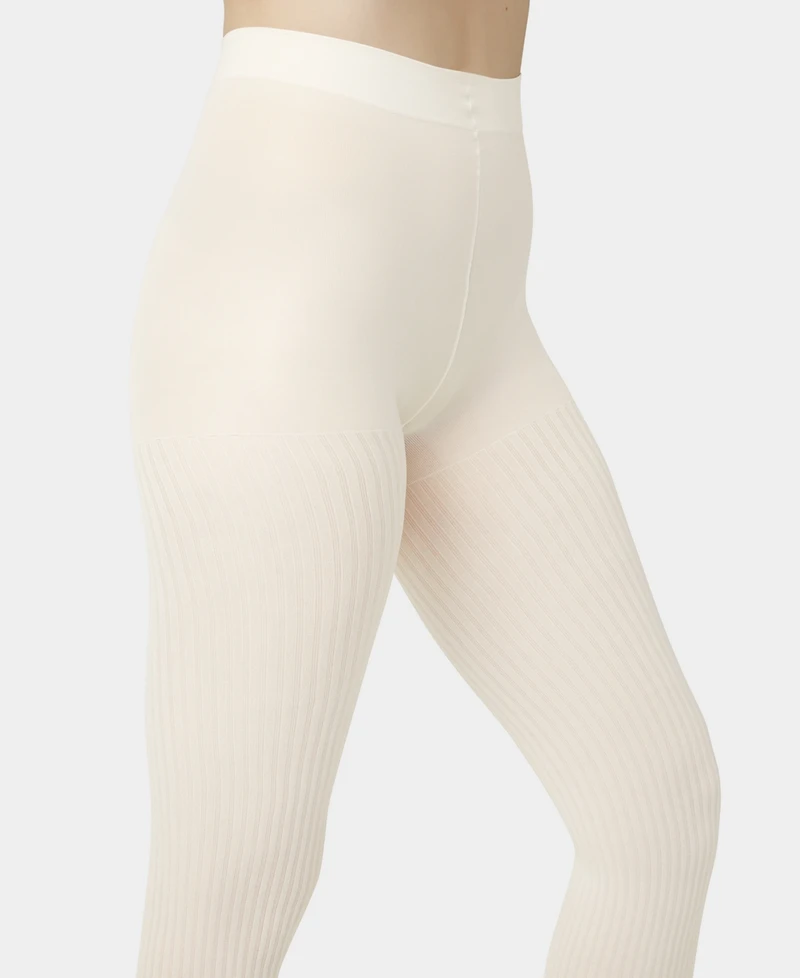 Hue Women's Faux Textured Knee Tights