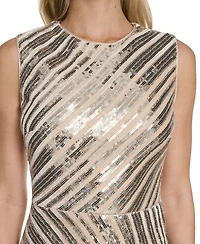 Calvin Klein Women's Sequin Sleeveless Midi Dress
