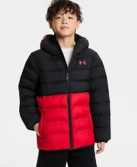 Under Armour Big Boys Pronto Color Block Full Zip Puffer Jacket