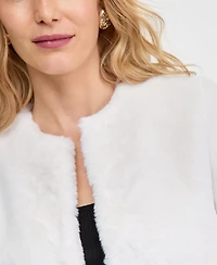 I.n.c. International Concepts Petite Faux-Fur Long-Sleeve Jacket, Macy's Exclusive