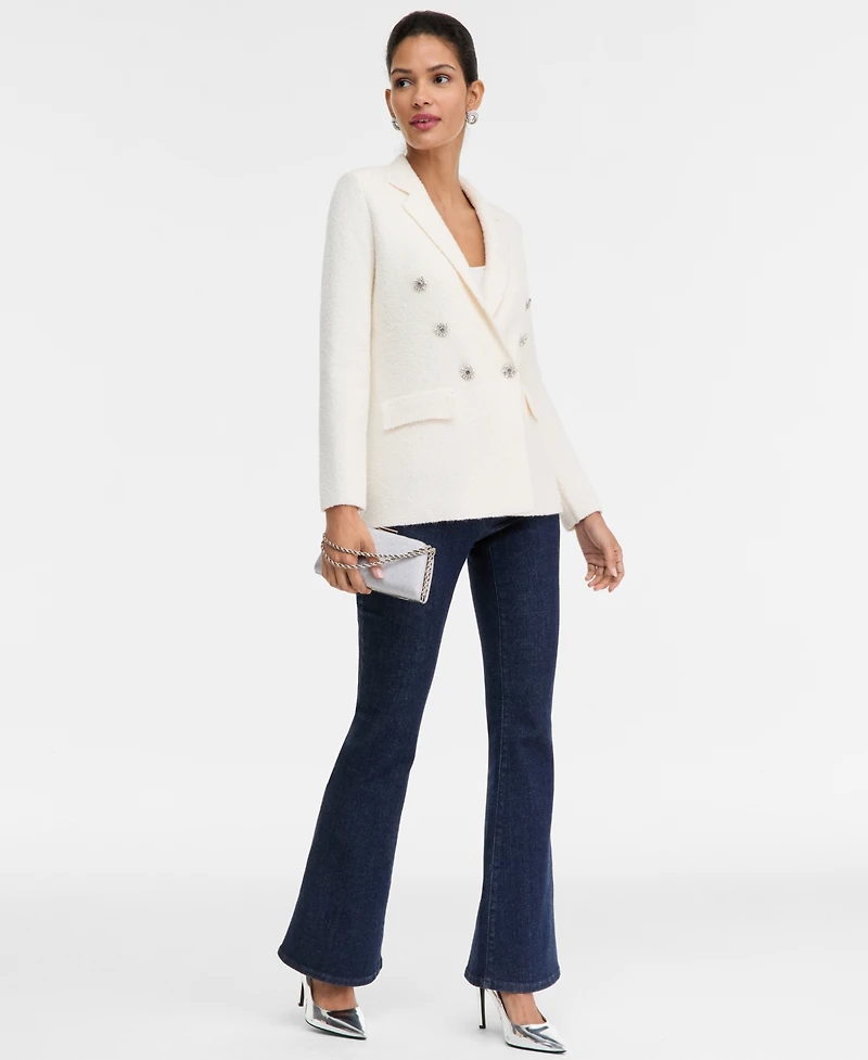 I.n.c. International Concepts Petite Boucle Sweater Blazer, Macy's Exclusive