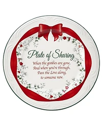 Winterberry Red Ribbon Sharing Plate