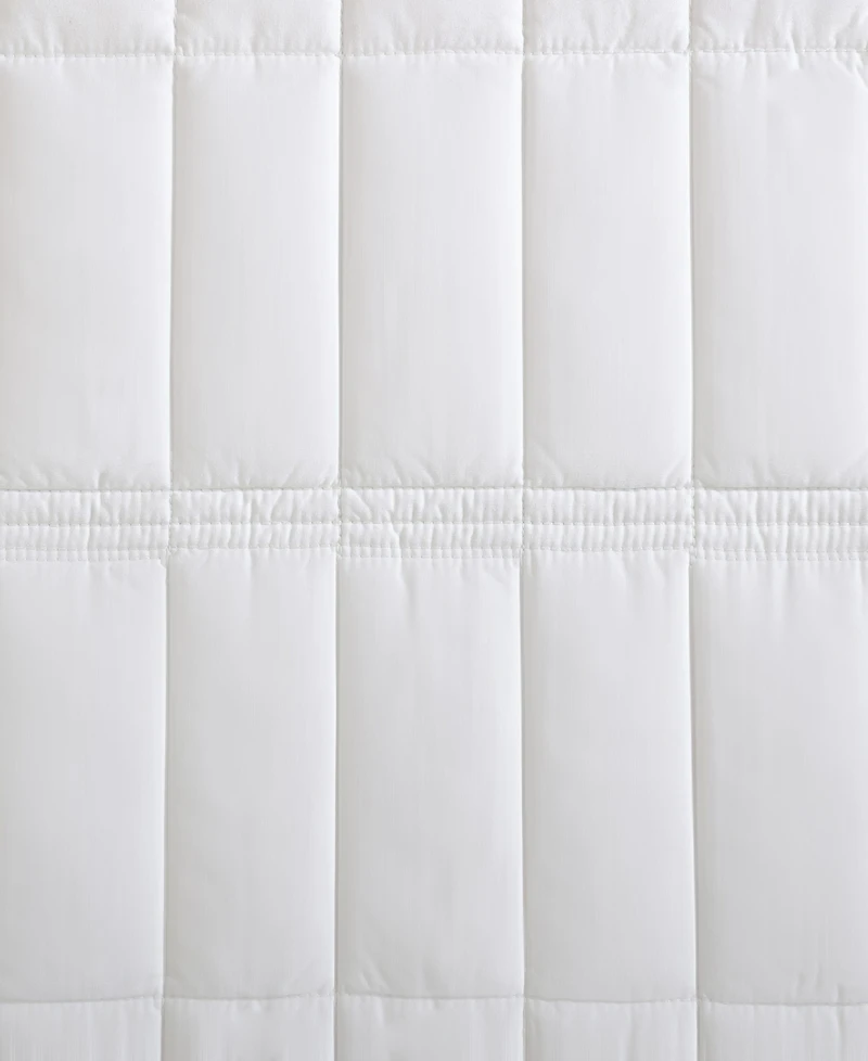 Calvin Klein Washed Percale Solid Cotton 3-Pc. Quilt Set, King