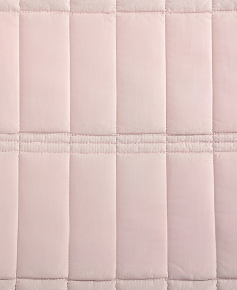 Closeout! Calvin Klein Washed Percale Solid Cotton -Pc. Quilt Set