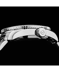 Stuhrling Voyager 4017 Men s Gmt Diver Watch – Swiss Quartz Movement, 49mm Case, Rotating Bezel, Stainless Steel Bracelet