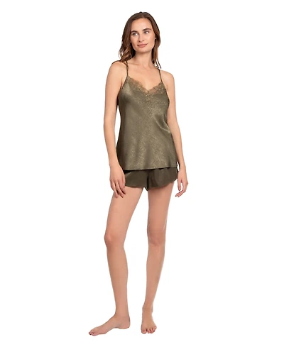 Linea Donatella Women's 2-Piece Sleeveless Top and Shorts Set