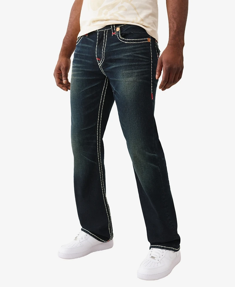 True Religion Men's Billy Super T Flap Bootcut Jeans