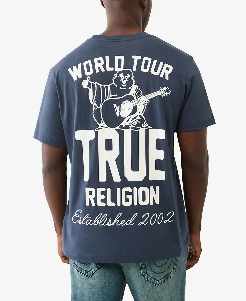 True Religion Men's Patch Rinse Short Sleeve T-Shirt