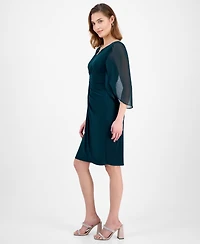 Connected Women's Cap Sleeve Pull-On Dress