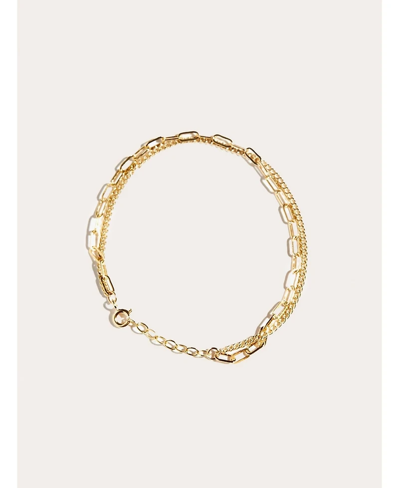 Able Layered Chain Bracelet, 14k Gold-Filled