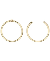 Macy's 2-Piece Cubic Zirconia Open Stackable Ring Set (0.23 ct. t.w.) in Gold Over Sterling Silver