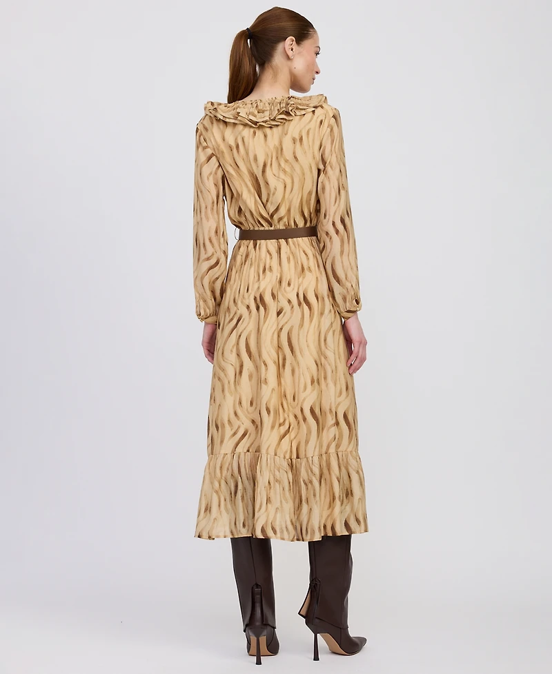 En Saison Women's Avayah Ruffle Midi Dress