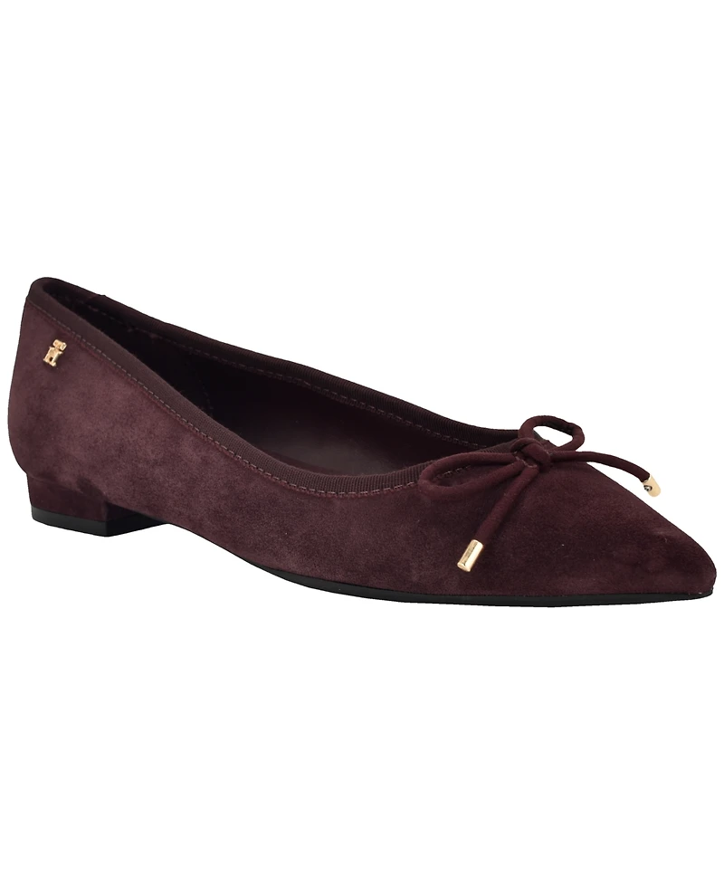 Tommy Hilfiger Women's Kimio Pointed Toe Slip-On Ballet Flats