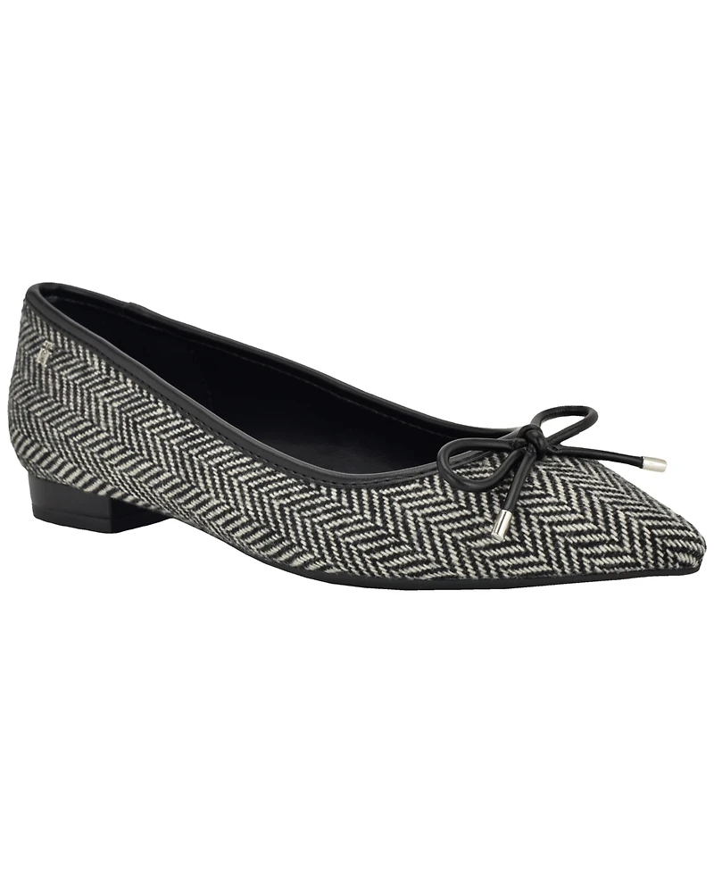 Tommy Hilfiger Women's Kimio Pointed Toe Slip-On Ballet Flats