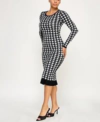 Bcx Juniors' Long Sleeve Midi Sweater Dress
