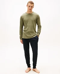Tommy Hilfiger Men's Ribbed Long-Sleeve Pajama Shirt