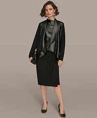 Donna Karan New York Women's Flyaway Long Sleeves Jacket