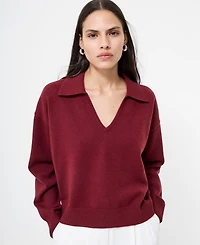 French Connection Women's Sloane Knit Collared Sweater