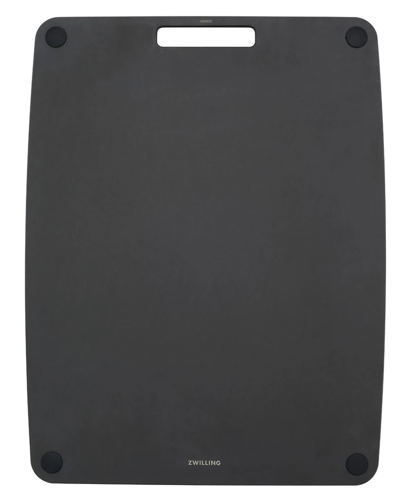 Zwilling Plant Fiber 17x13" Slate with Juice Grooves and Silicone Feet Cutting Board