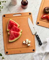 Zwilling Plant Fiber 17x13" Natural with Juice Grooves and Silicone Feet Cutting Board