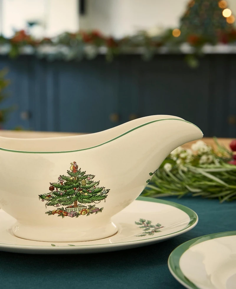 Spode Christmas Tree Gravy Boat