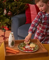 Spode Christmas Tree Cookies for Santa Plate & Bottle