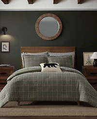 Eddie Bauer Alpine Plaid Printed Flannel -Pc. Comforter Set