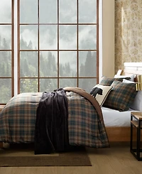 Eddie Bauer Huntley Plaid Microfiber -Pc. Comforter Set