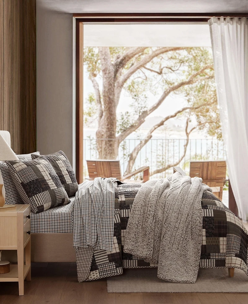 Eddie Bauer Antique Cotton Reversible 3-Pc. Quilt Set, King