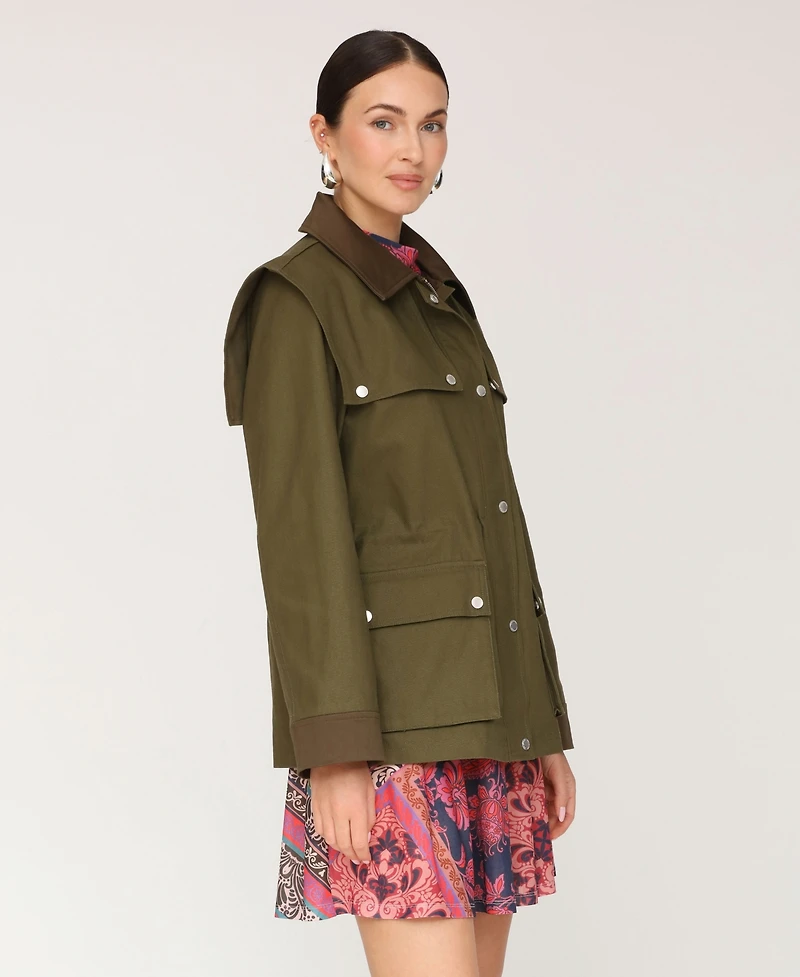 Avec Les Filles Women's Utility Cape Anorak