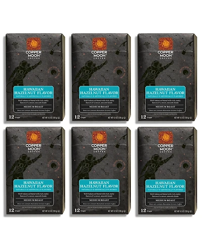Copper Moon Coffee Hawaiian Hazelnut Single Serve Coffee Pods, 72 Count