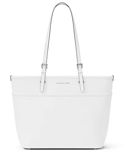 Michael Kors Medium Leather Top Zip Pocket Tote