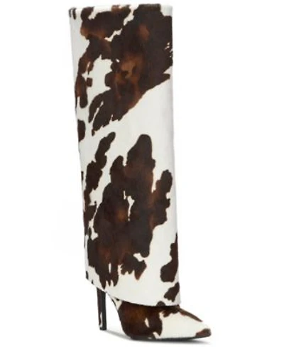 I.N.C. International Concepts Womens Skylar Fold Over Cuffed Dress Boots Created For Macys Regular Wide Calf