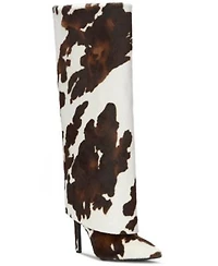 I.N.C. International Concepts Womens Skylar Fold Over Cuffed Dress Boots Created For Macys Regular Wide Calf