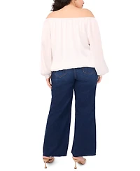Vince Camuto Plus Long Sleeve Top